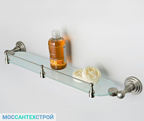 Ремонт ванной и санузла Ammer-K-7044-Полка-стеклянная-с-бортиком