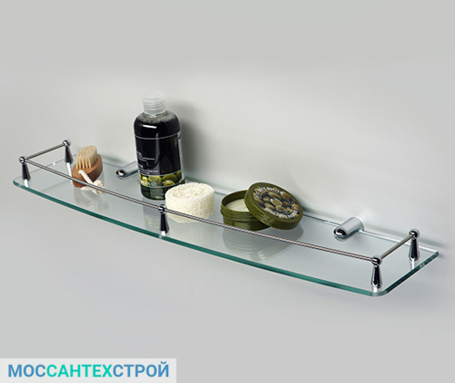 Ремонт ванной и санузла K-555-Полка-стеклянная