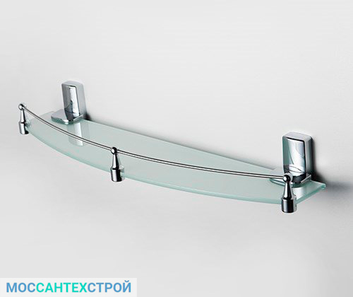 Ремонт ванной и санузла Leine-K-5044-Полка-стеклянная-с-бортиком