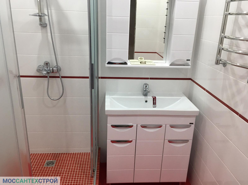 Ремонт ванной комнаты и туалета, санузла под ключ от Моссантехстрой,  фото и цены проекта _29