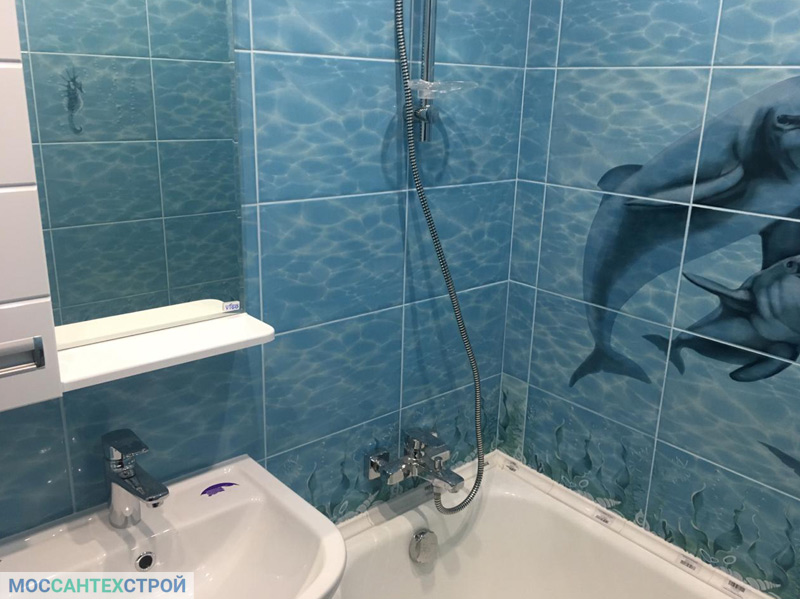Ремонт ванной комнаты и туалета, санузла под ключ от Моссантехстрой,  фото и цены проекта _27