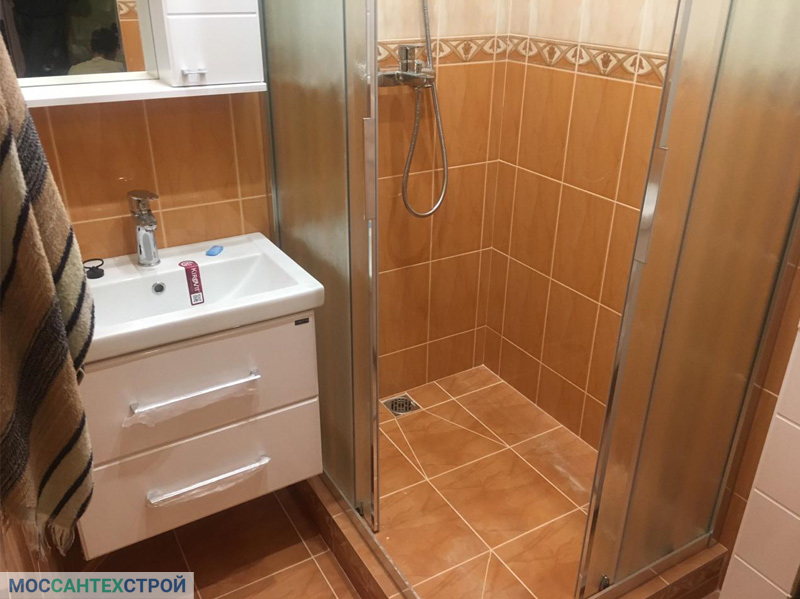 Ремонт ванной комнаты и туалета, санузла под ключ от Моссантехстрой,  фото и цены проекта _35
